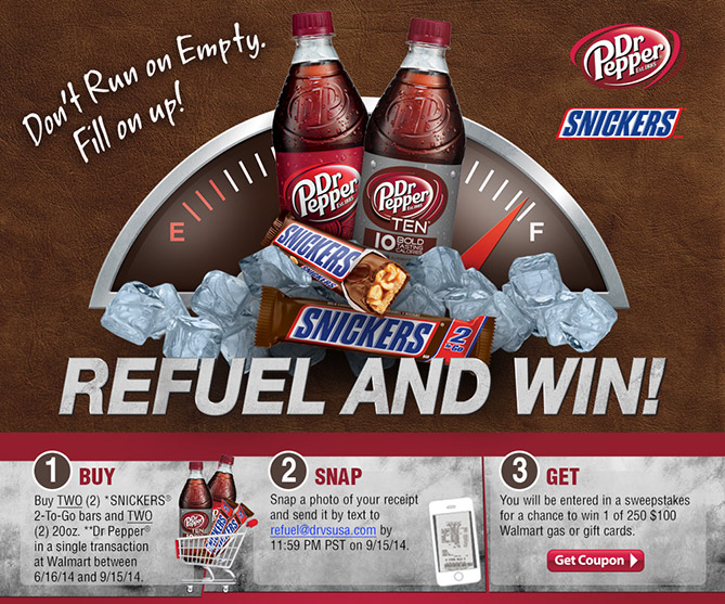 Snickers/Dr. Pepper Refuel Sweepstakes TPG Rewards